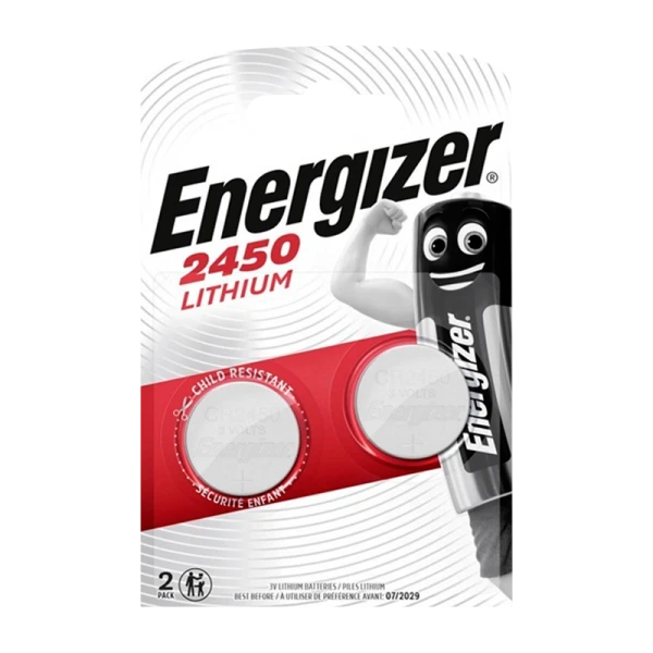 Батарейка Energizer CR2450 BL2 Lithium 3V (2/20/280)