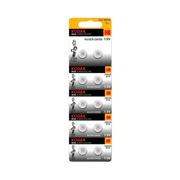 Батарейка Kodak 377 (SR626SW) BL10 Silver Oxide 1.55V (10/100/2000)
