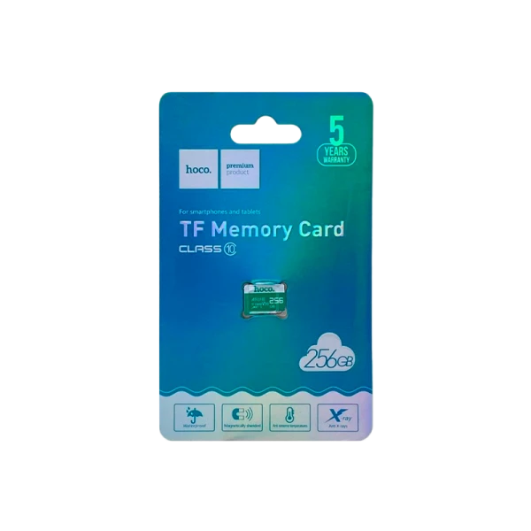 Карта памяти microSD HOCO 256GB Class10 A1 UHS-I (U3) 100 МБ/сек V30 (1/100)
