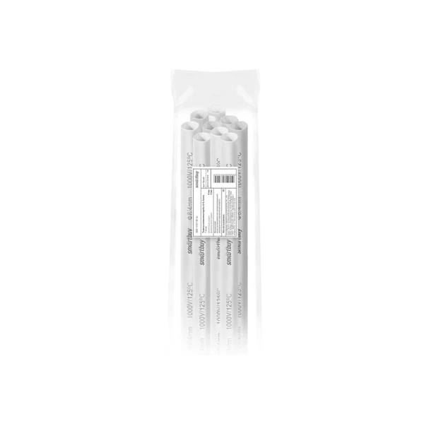 Термоусаживаемая трубка 8/4, белый, 1 метр (SBE-HST-8-w)