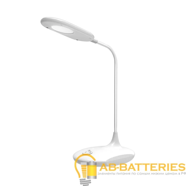 Светильник настольный Ultraflash UF-711 6W 220V 1LED на основании белый (1/40)