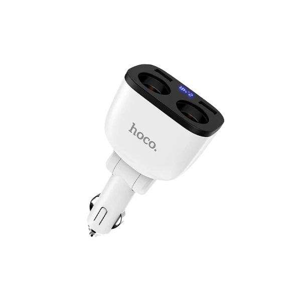Автомобильное З/У HOCO Z28 2USB 3.1A 2 прикуривателя белый (1/120)