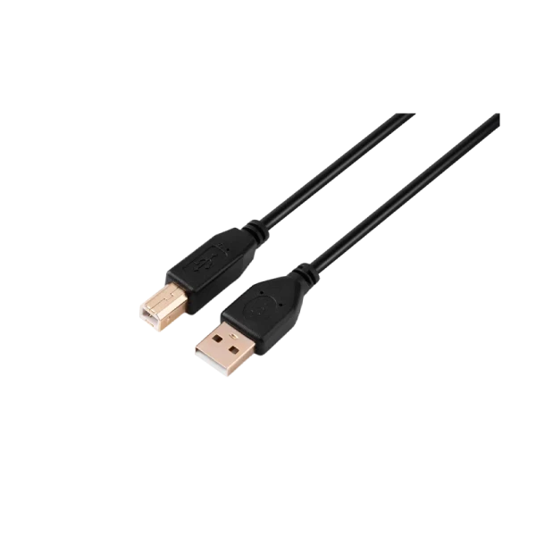 Кабель GoPower USB A (m)-USB B (m) 1.8м ПВХ черный Premium Zip-Lock c подвесом (1/200)
