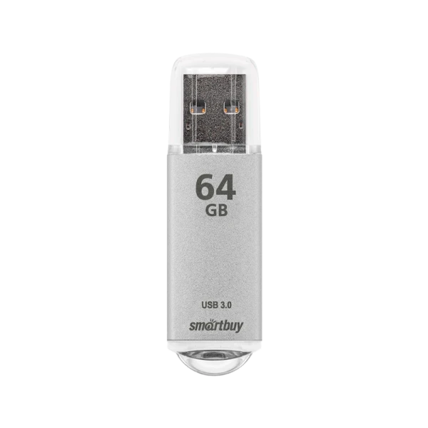 Флеш-накопитель Smartbuy V-Cut 64GB USB3.0 пластик серебряный
