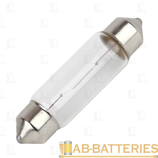 Лампа галогенная ЭРА C5W SV8.5 5W 12V для освещение салона, номерного знака (1/10)