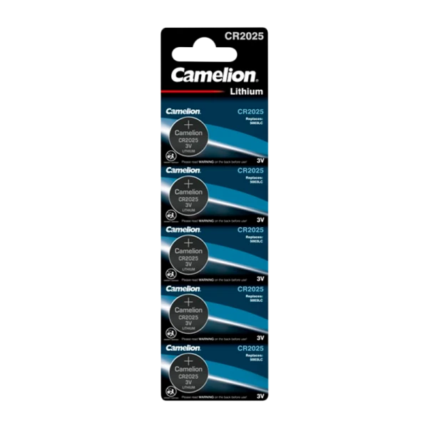 Батарейка Camelion CR2025 BL5 Lithium 3V (5/50/1800)