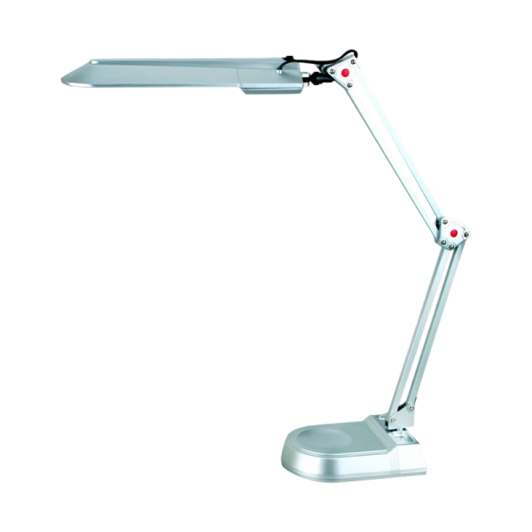 Светильник настольный Camelion KD-017A 11W 230V 2G7 на основании +лампа серебряный (1/6)