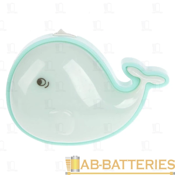 Ночник Camelion NL-182 "КИТ" 3LED 0.5W 220V в розетку зеленый (1/24/96)