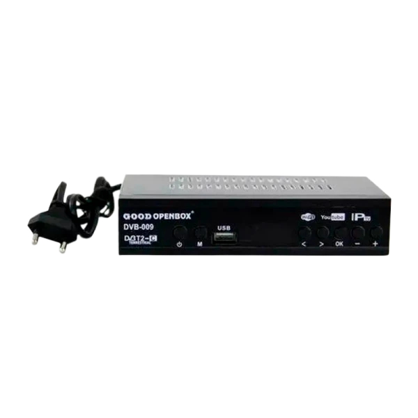 Приставка для цифрового ТВ Openbox DVB-009 DVB-T/T2 металл черный (1/60)