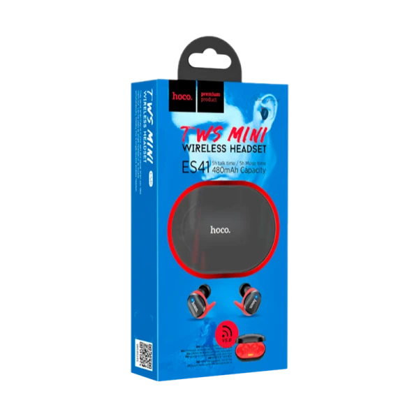 Наушники внутриканальные HOCO ES41 bluetooth 5.0 с микр. черный (1/120)