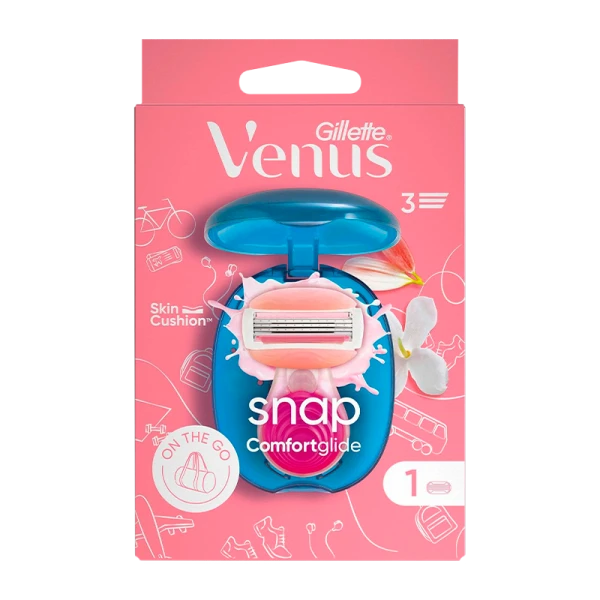 Бритва Gillette VENUS Comfortglide SNAP 3 лезвия 1 кассета (1/4)