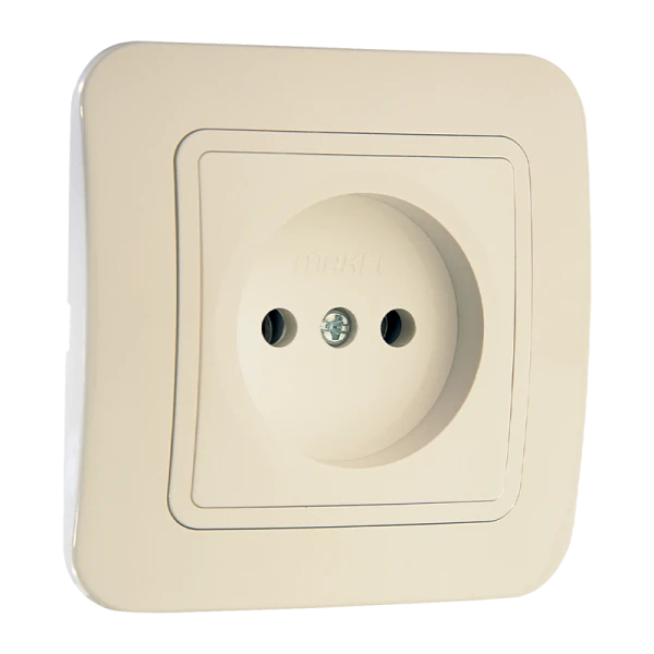 Розетка Makel Lillium 1гн. 16A кремовый 70222 (1/12)