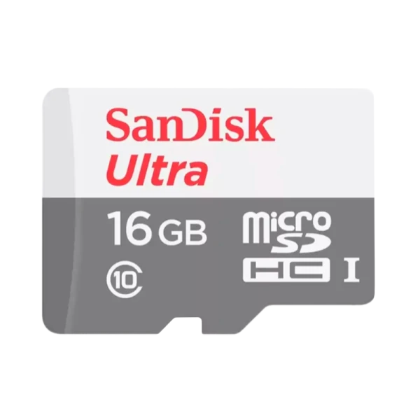 Карта памяти microSD SanDisk ULTRA 16GB Class10 UHS-I (U1) 80 МБ/сек без адаптера