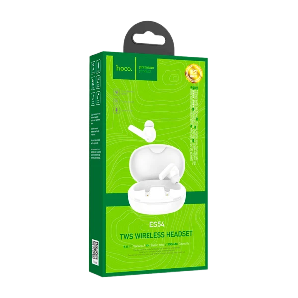 Наушники вставные HOCO ES54 bluetooth 5.0 с микр. белый (1/148)