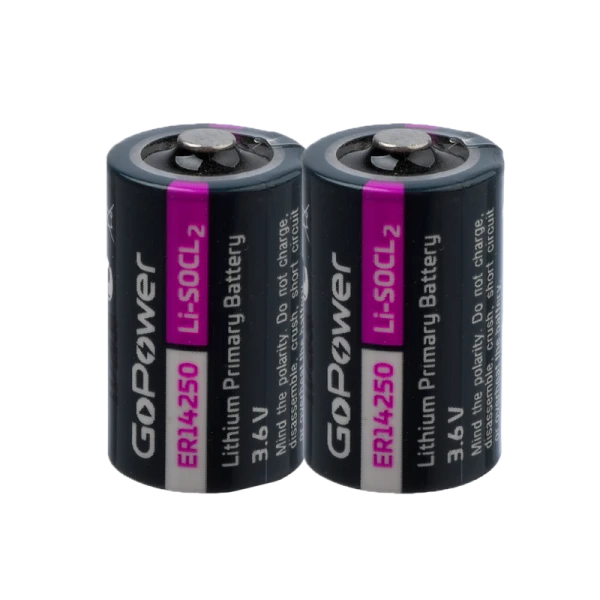 Батарейка GoPower ER14250 1/2AA Shrink 2 Li-SOCl2 3.6V (2/100/600)