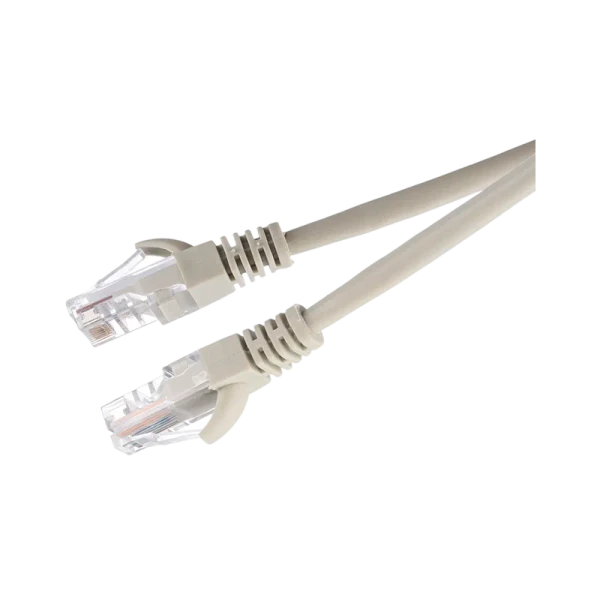 Патч-корд GoPower RJ-45 (m)-RJ-45 (m) 3.0м кат.5е ПВХ 26AWG CCA серый в пакете (1/100)