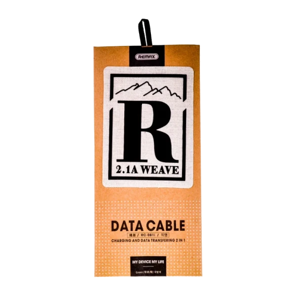 USB кабель REMAX Weave (Micro) RC-081m Черный (1M, 2.1A)