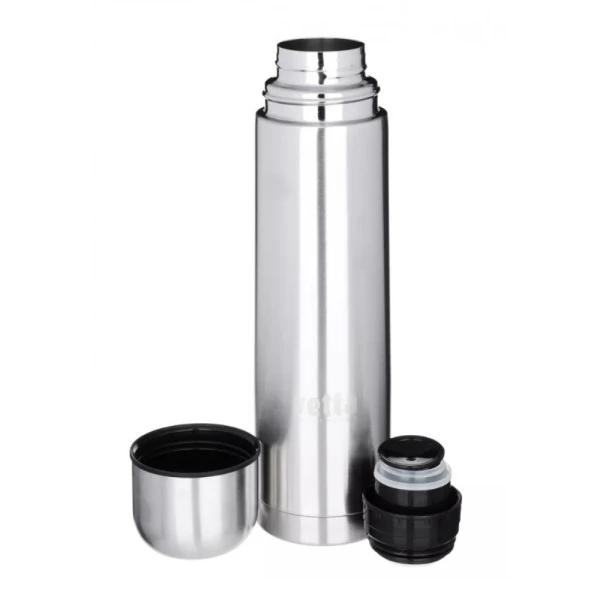 Термос нержавеющая сталь с узким горлом 1000 ml, крышка-клапан, чашка, в чехле (16405-9)(30)