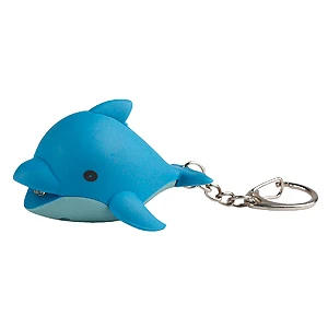 Фонарь брелок ЭРА BD3-D Дельфин 1LED от батареек голубой (1/10/100)