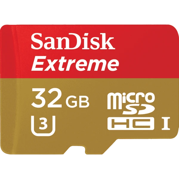 Карта памяти microSD SanDisk EXTREME 32GB Class10 UHS-I (U3) 90 МБ/сек с адаптером