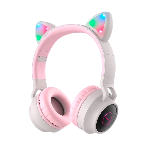Наушники полноразмерные HOCO W27 bluetooth 5.0 с микр. microSD серый (1/30)