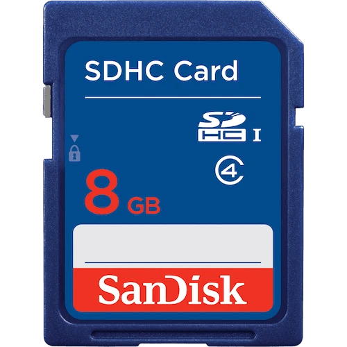 Карта памяти microSD SanDisk 8GB Class4 4 МБ/сек без адаптера