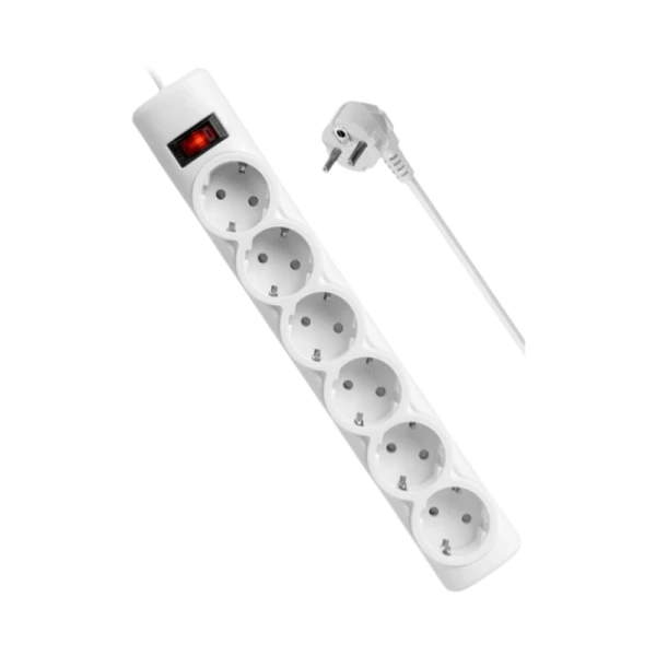 Сетевой фильтр Defender DFS 153 6р.С/З 10A 125 Дж 3.0м белый (1/30)