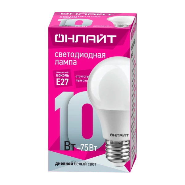 Лампа светодиодная ОНЛАЙТ OLL-A60-15-230-2.7K-E27 (1/10/100)