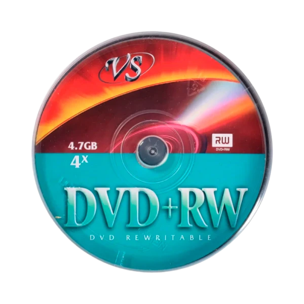 Диск DVD-RW VS 4.7GB 4x 10шт. cake box