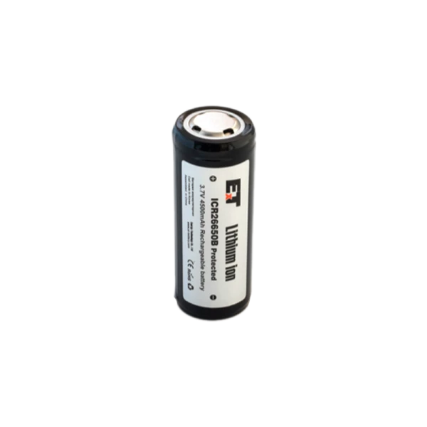 Аккумулятор ET ICR26650B 26.5*65.0, 4500mAh, Li-Ion