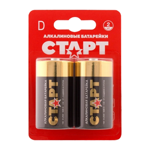 Батарейка Старт LR20 D BL2 Alkaline 1.5V (2/20/160)