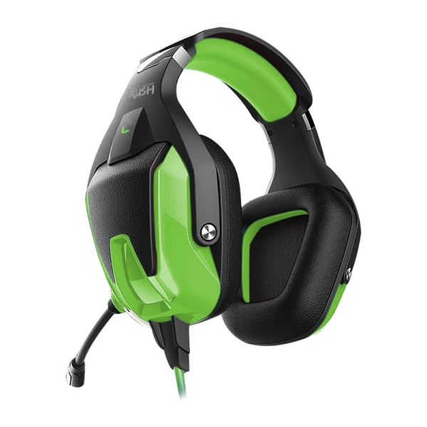 Наушники полноразмерные Smartbuy Rush BATTLE STATION с микр. игровые черный зеленый (1/20)