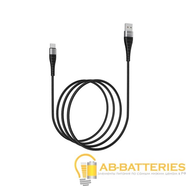 Кабель Borofone BX32 USB (m)-Type-C (m) 1.0м 2.4A нейлон черный (1/360)
