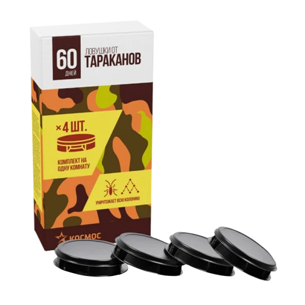 *Ловушки от тараканов Космос 4шт./уп (цена за упаковку) (1/24)