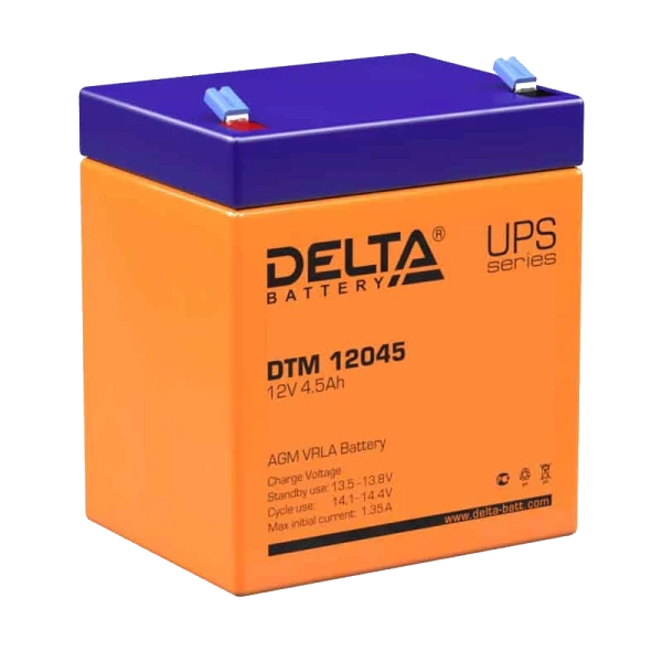 Аккумулятор свинцово-кислотный Delta DTM 12045 12V 4.5Ah