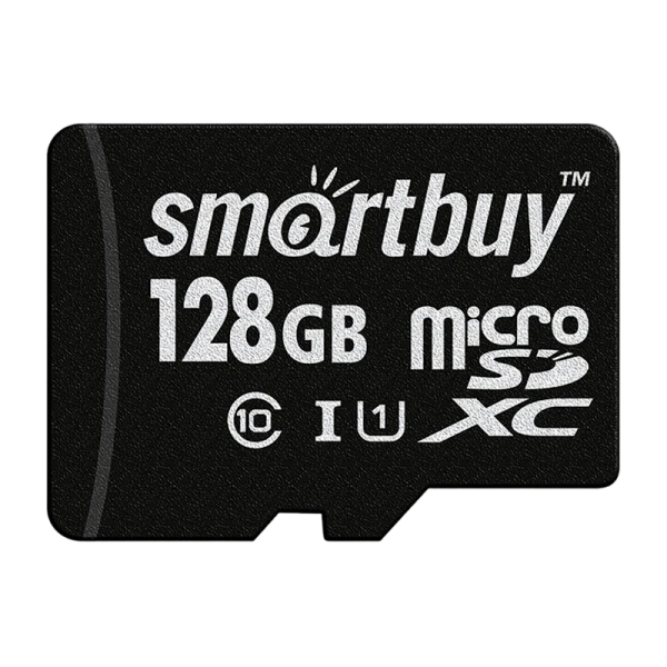 Карта памяти microSD Smartbuy 128GB Class10 UHS-I (U1) 90 МБ/сек без адаптера