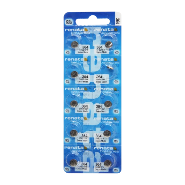 Батарейка Renata 364 (SR621SW) BL10 Silver Oxide 1.55V (10/100)