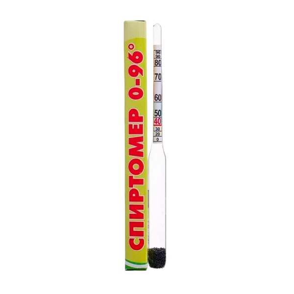 Спиртомер бытовой универсальный 0-96% (15,5*1,3*1,3см) (50/2000)