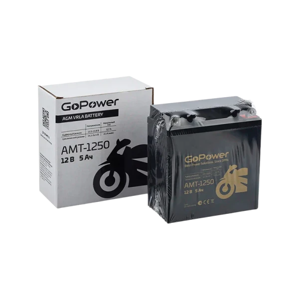 Аккумулятор для мототехники GoPower 12V 5Ah