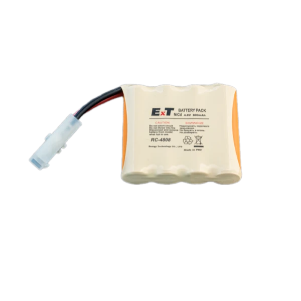 Аккумулятор ET RC-4808VTB BL1 белый большой, 4.8V, 800mAh, Ni-Cd (1/100)