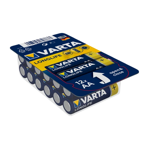 Батарейка Varta LONGLIFE LR6 AA BOX12 Alkaline 1.5V (4106)
