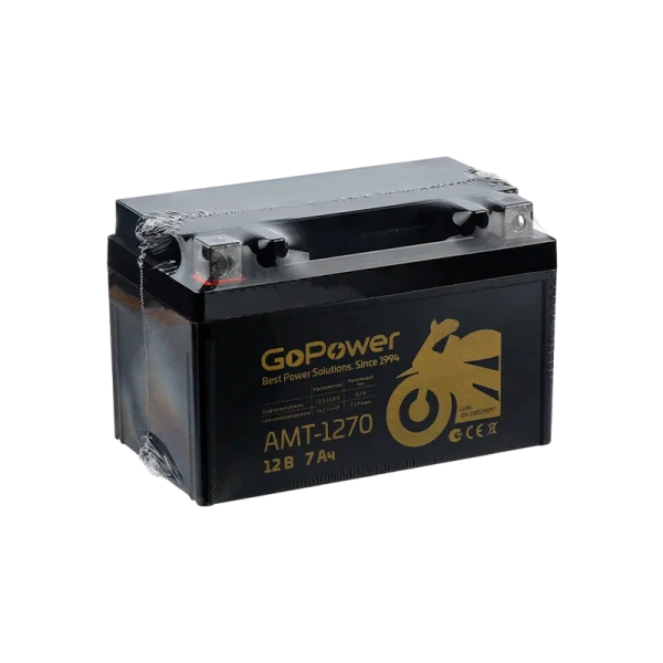 Аккумулятор для мототехники GoPower 12V 7Ah