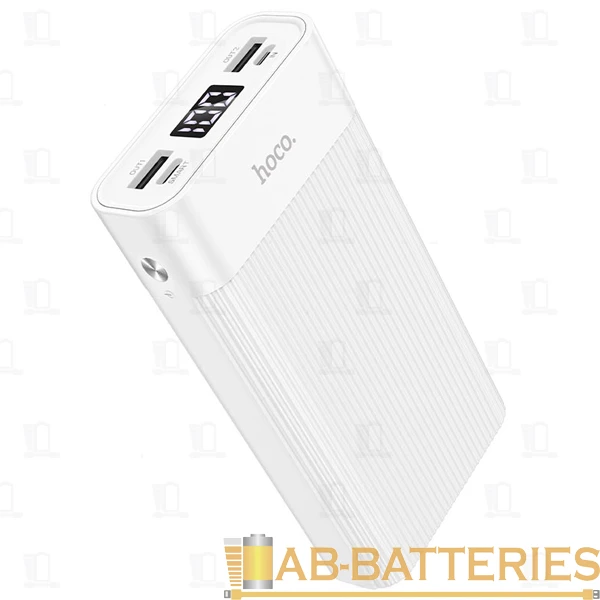 Внешний аккумулятор HOCO J85 20000mAh 2.0A 2USB/Type-C белый (1/25)