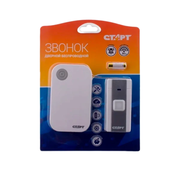 Беспроводной звонок Старт 009 белый (1/30/60)