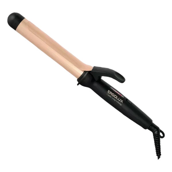 Щипцы для завивки волос Ergolux ELX-CI03-C64 23W керамика золотой черный