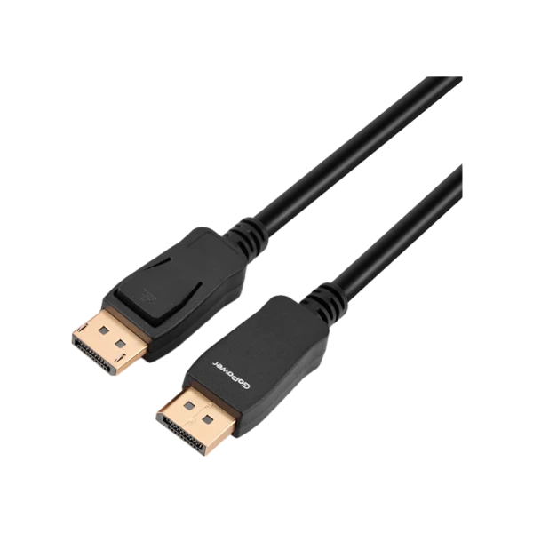 Кабель GoPower DisplayPort (m)-DisplayPort (m) 1.8м ПВХ ver.1.4 черный Premium Zip-Lock c подвесом