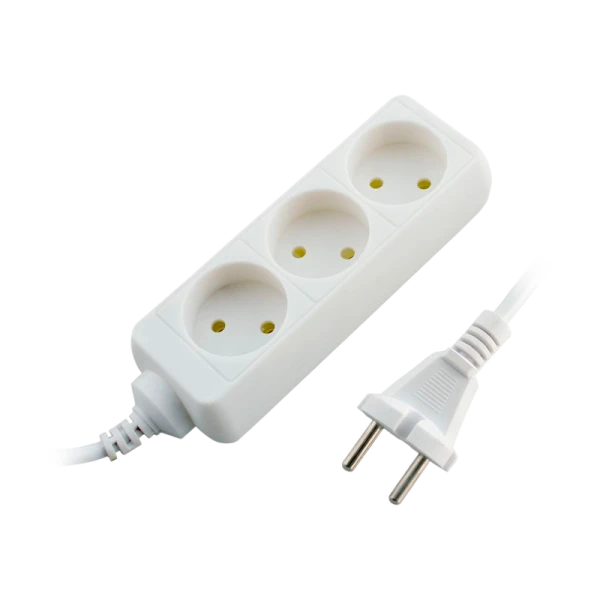 Удлинитель Старт S 3р.Б/З 10A 3.0м с выкл. 2x0.75мм² белый (1/20)