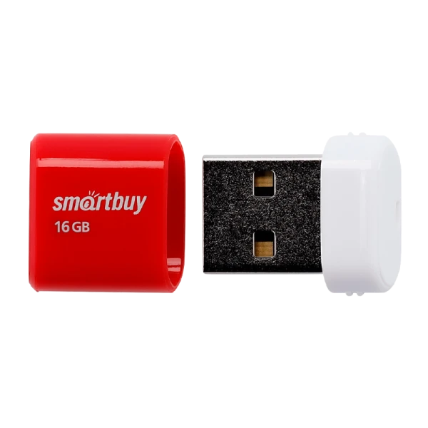 Флеш-накопитель Smartbuy Lara 16GB USB2.0 пластик красный