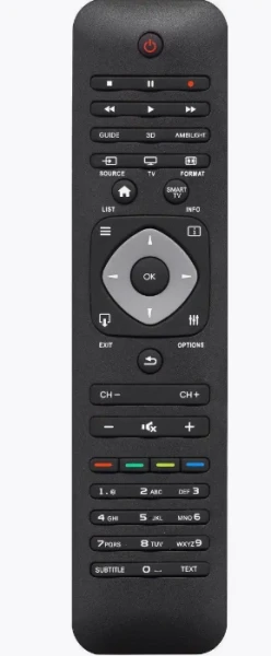 Пульт Д/У Без бренда 2422 549 90477 для телевизоров Philips черный