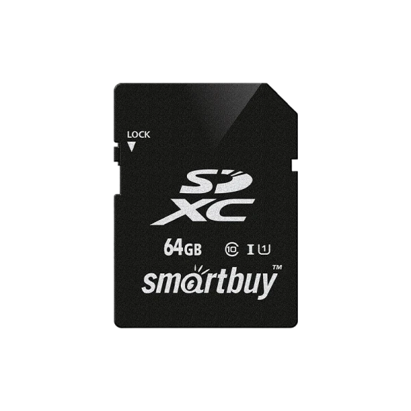 Карта памяти SD Smartbuy 64GB Class10 45 МБ/сек